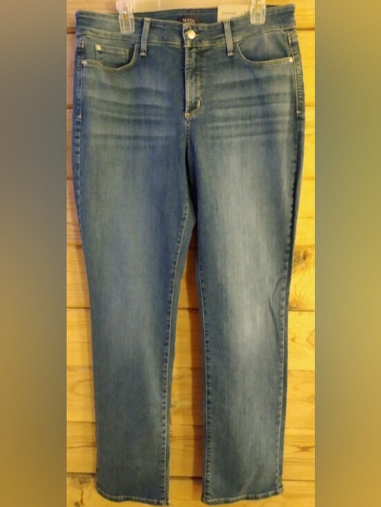 NYDJ Denim - NYDJ Marilyn Straight Lift Tuck Technology Heyburn Wash Size 14 NWT